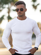 Men's Round Neck Long Sleeve T-Shirt