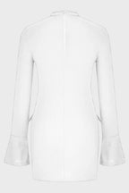 Mock Neck Long Sleeve Mini Dress