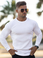 Men's Round Neck Long Sleeve T-Shirt