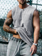 Men's Plus Size Round Neck Tank