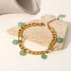 Malachite Chain Bracelet