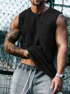 Men's Plus Size Round Neck Tank