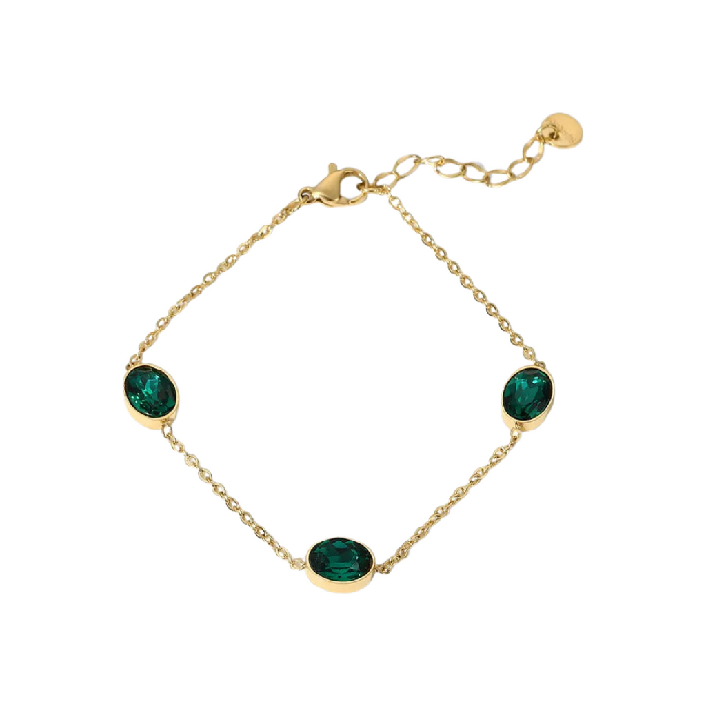 Malachite Zircon Bracelet